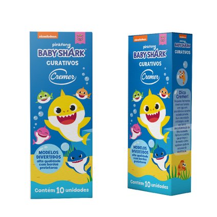 CURATIVO CREMER BABY SHARK COM 10 UNIDADES