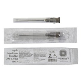 AGULHA HIPODÉRMICA DESCARTÁVEL 30X0,70MM
