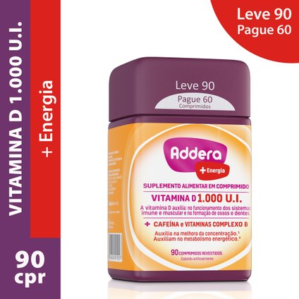 ADDERA + ENERGIA 90 COMPRIMIDOS REVESTIDOS