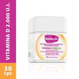 VITAMINA D 2.000UI ADDERA D3 30 COMPRIMIDOS REVESTIDOS