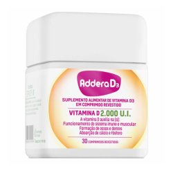 Vitamina D 2.000ui Addera D3 30 Comprimidos Revestidos