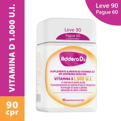 Vitamina D 1.000ui Addera D3 90 Comprimidos Revestidos