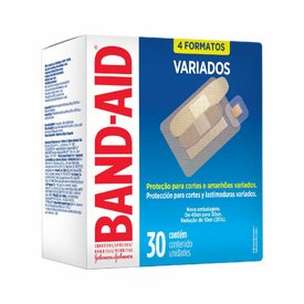 CURATIVOS BAND-AID VARIADOS TRANSPARENTE 30 UNIDADES
