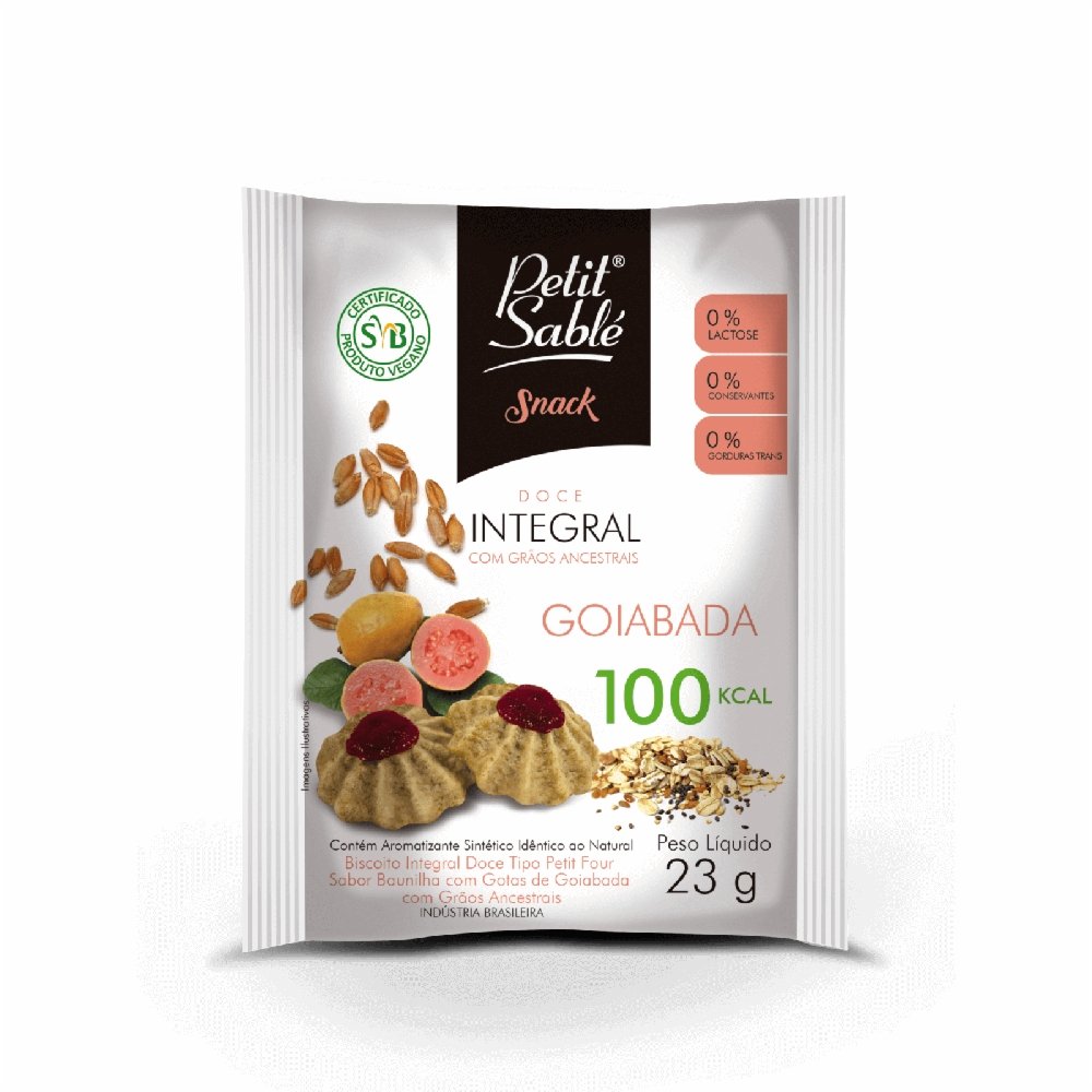 SNACK INTEGRAL GOIABADA PETIT SABLE23G