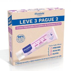 Creme Vitaminado Preventivo Para Assaduras Mustela 123 108g 3 Unidades