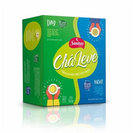 CHÁ LEVE SANITAS 90G - 60 SAQUINHOS