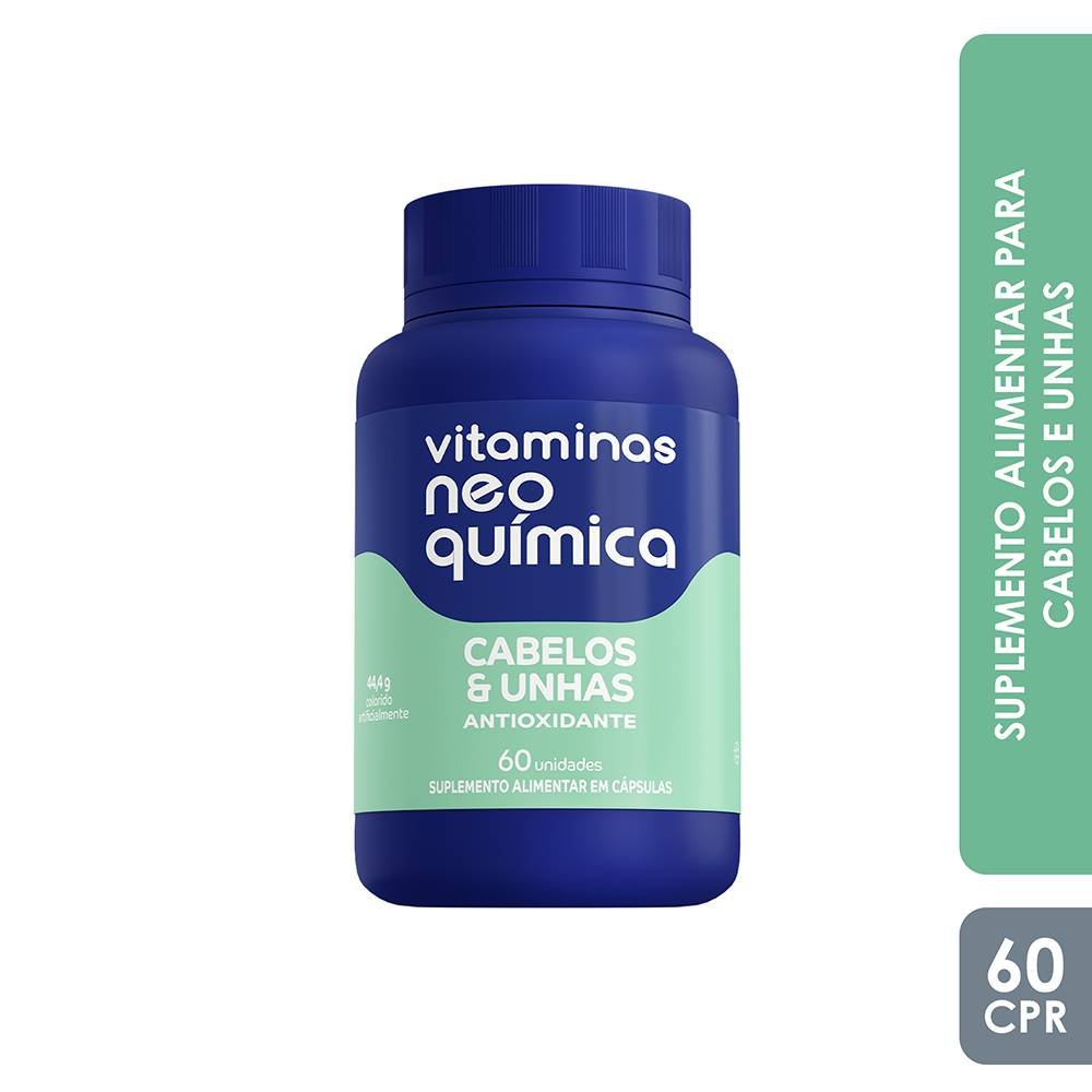 Vitaminas Cabelos E Unhas Genérico Neo Química 60 Cápsulas