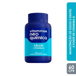 Vitaminas Calcio + Vitamina D 60cp Neo Quimica