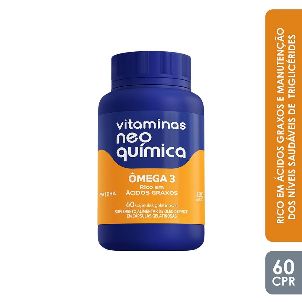 Vitamina Ômega 3 Neo Química 60 Cápsulas