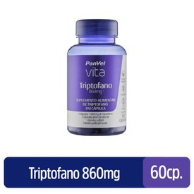 TRIPTOFANO 860MG PANVEL VITA 60 CÁPSULAS