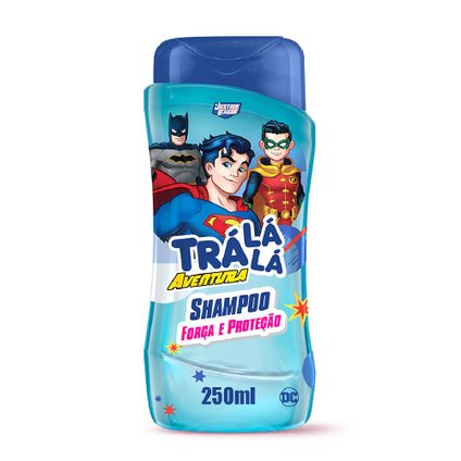 SHAMPOO INFANTIL TRA LÁ LÁ AVENTURA FORÇA E PROTEÇÃO 250ML