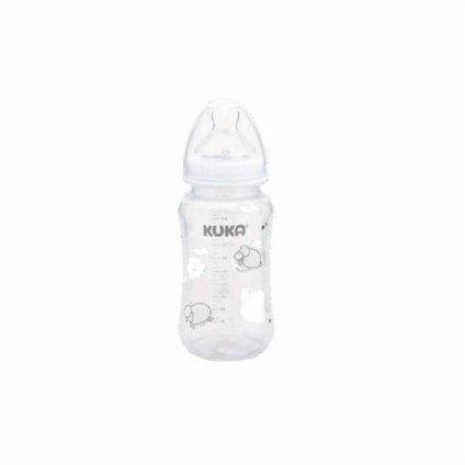 MAMADEIRA NATURAL KUKA BRANCA BICO ORTODÔNTICO DE SILICONE 160ML