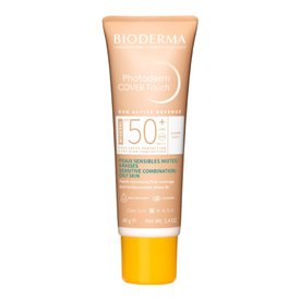 PROTETOR SOLAR FACIAL BIODERMA PHOTODERM COVER TOUCH MINERAL FPS 50+ COR 2.0 CLARO 40G