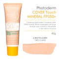 PROTETOR SOLAR FACIAL BIODERMA PHOTODERM COVER TOUCH MINERAL FPS 50+ COR 2.0 CLARO 40G