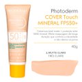 PROTETOR SOLAR FACIAL BIODERMA PHOTODERM COVER TOUCH MINERAL FPS 50+ COR 1.0 40G