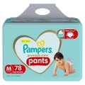 FRALDA PAMPERS PANTS PREMIUM CARE M COM 78 UNIDADES