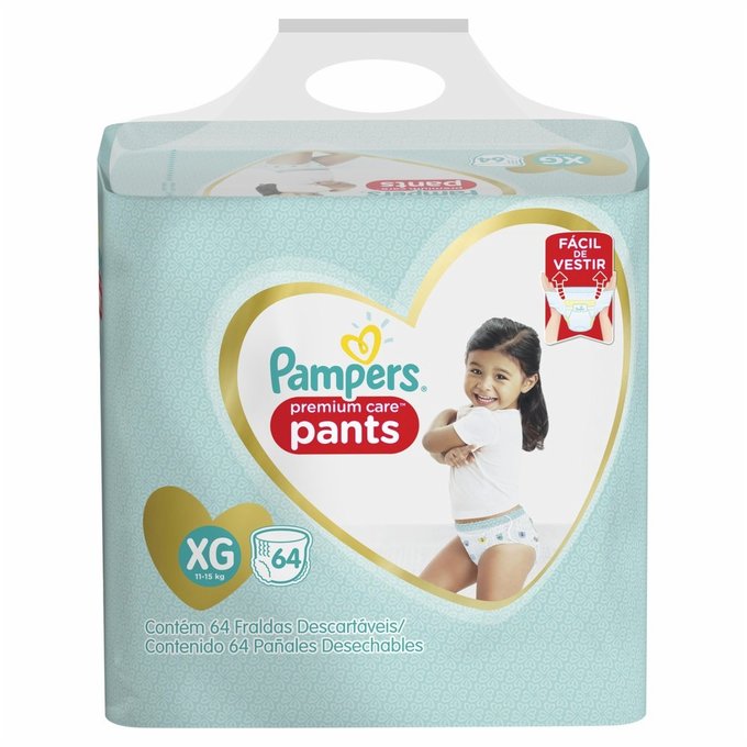 Fralda Pampers Pants Premium Care Xg Com 64 Unidades Panvel Farmácias