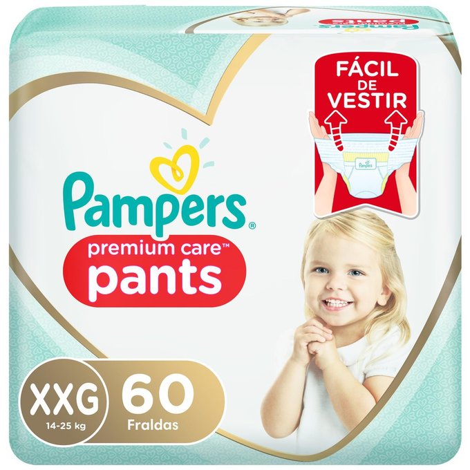 Fralda Pampers Pants Premium Care Xxg Com 60 Unidades Panvel Farmácias