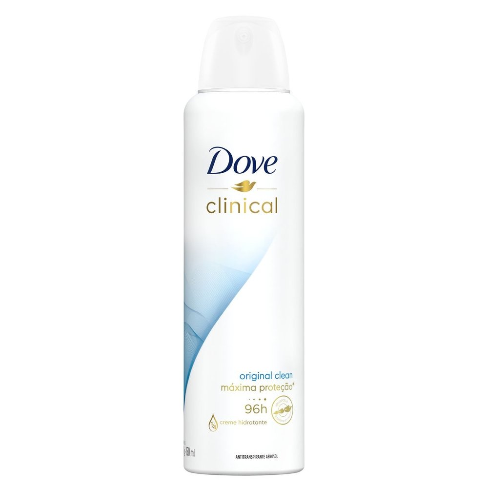 Desodorante Aerosol Antitranspirante Dove Clinical Original Clean 150ml ...