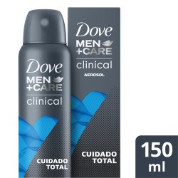 Desodorante Aerosol Antitranspirante Dove Men+ Care Clinical Cuidado Total 150ml