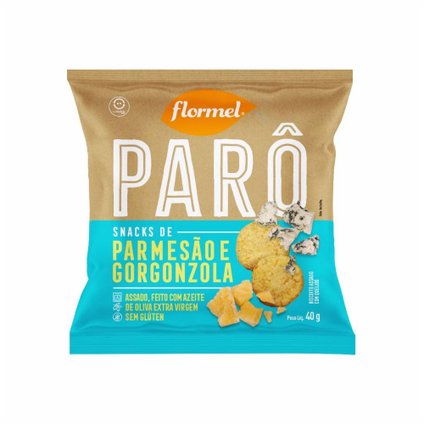 BISCOITO FLORMEL PARO PARMESÃO E GORGONZOLA 40G