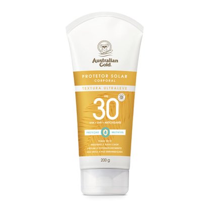 PROTETOR SOLAR AUSTRALIAN GOLD GEL CREME TOQUE SECO FPS 30 200G