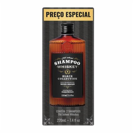 KIT SHAMPOO QOD WHISKEY 2 UNIDADES COM 220ML CADA