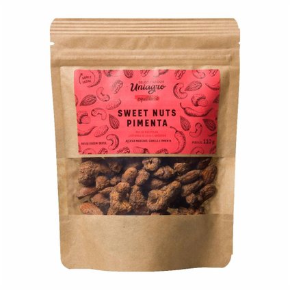 MIX SWEET NUTS UNIAGRO PIMENTA 110G