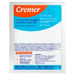 Compressa Gaze Cremer Esteril 13 Fios 1o Unidades