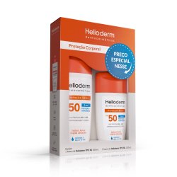 Kit Helioderm Protetor Solar Corporal Fps50 200ml + 120ml