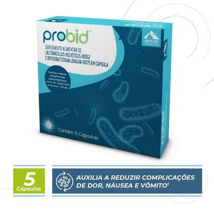 PROBID PROBIÓTICO SUPLEMENTO ALIMENTAR COM 5 CÁPSULAS APSEN