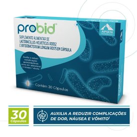 PROBID PROBIÓTICO SUPLEMENTO ALIMENTAR COM 30 CÁPSULAS APSEN
