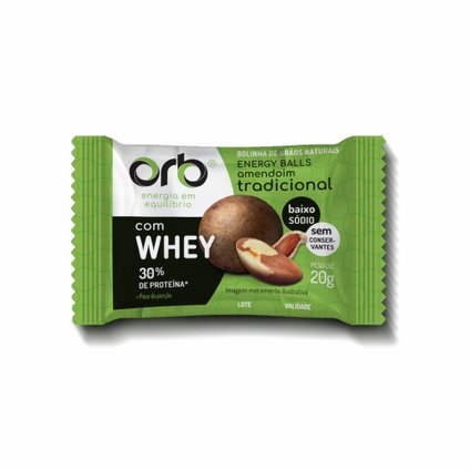 BOLINHA DE PROTEÍNA ORB ENERGY BALLS TRADICIONAL 20G