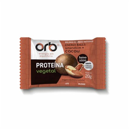 BOLINHA DE PROTEÍNA ORB ENERGY BALLS CACAU 20G