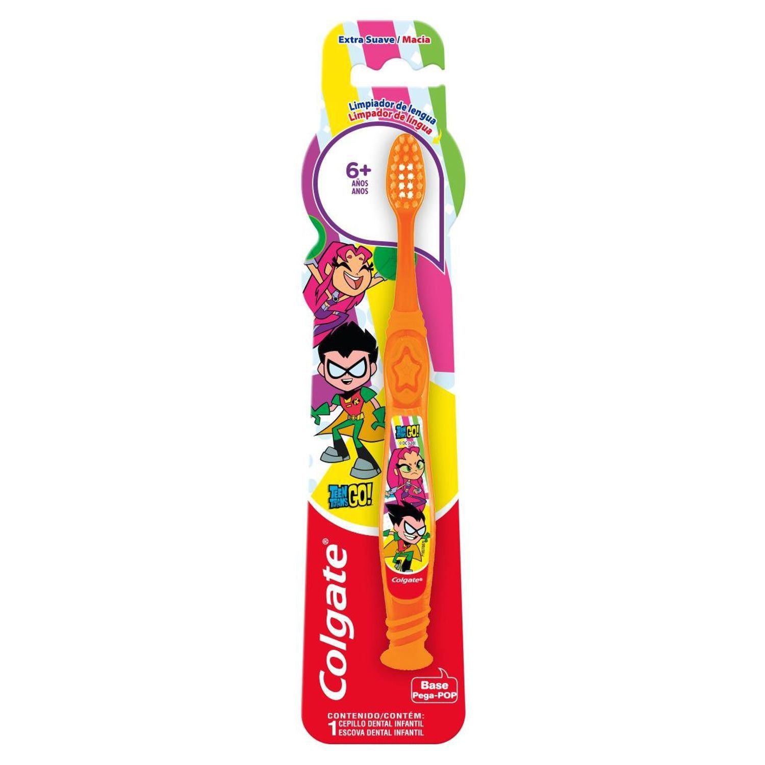 Escova Dental Infantil Colgate Smiles Teen Titans Go 6+ Anos 1 Unidade