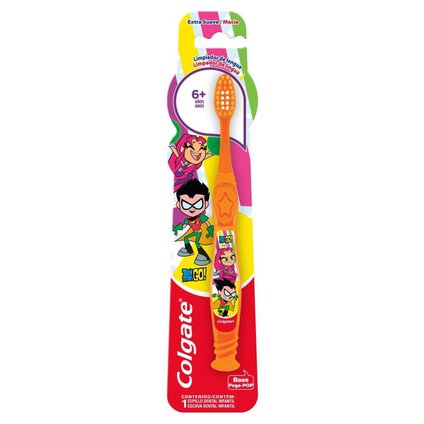 ESCOVA DENTAL INFANTIL COLGATE SMILES TEEN TITANS GO 6+ ANOS 1 UNIDADE