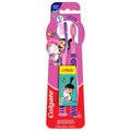 KIT ESCOVA DENTAL INFANTIL EXTRA MACIA COLGATE SMILES AGNES E FLUFFY 6+ ANOS - 2 UNIDADES