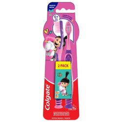Kit Escova Dental Infantil Extra Macia Colgate Smiles Agnes E Fluffy 6+ Anos 2 Unidades