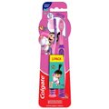 KIT ESCOVA DENTAL INFANTIL EXTRA MACIA COLGATE SMILES AGNES E FLUFFY 6+ ANOS 2 UNIDADES