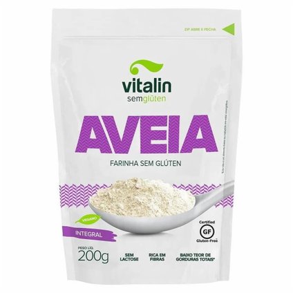 FARINHA INTEGRAL SEM GLÚTEN VITALIN AVEIA 200G