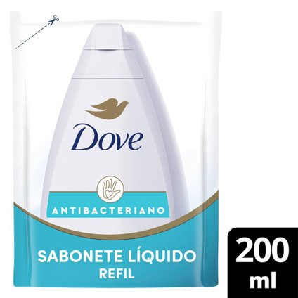 SABONETE LÍQUIDO DOVE CUIDA  PROTEGE ANTIBACTERIANO REFIL 200ML