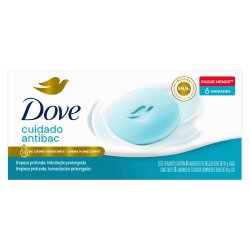 Kit Sabonete Em Barra Dove Cuidado Antibac 6 Unidades 90g Cada