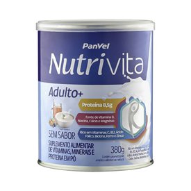 SUPLEMENTO ALIMENTAR PANVEL NUTRIVITA ADULTO + SEM SABOR 380G