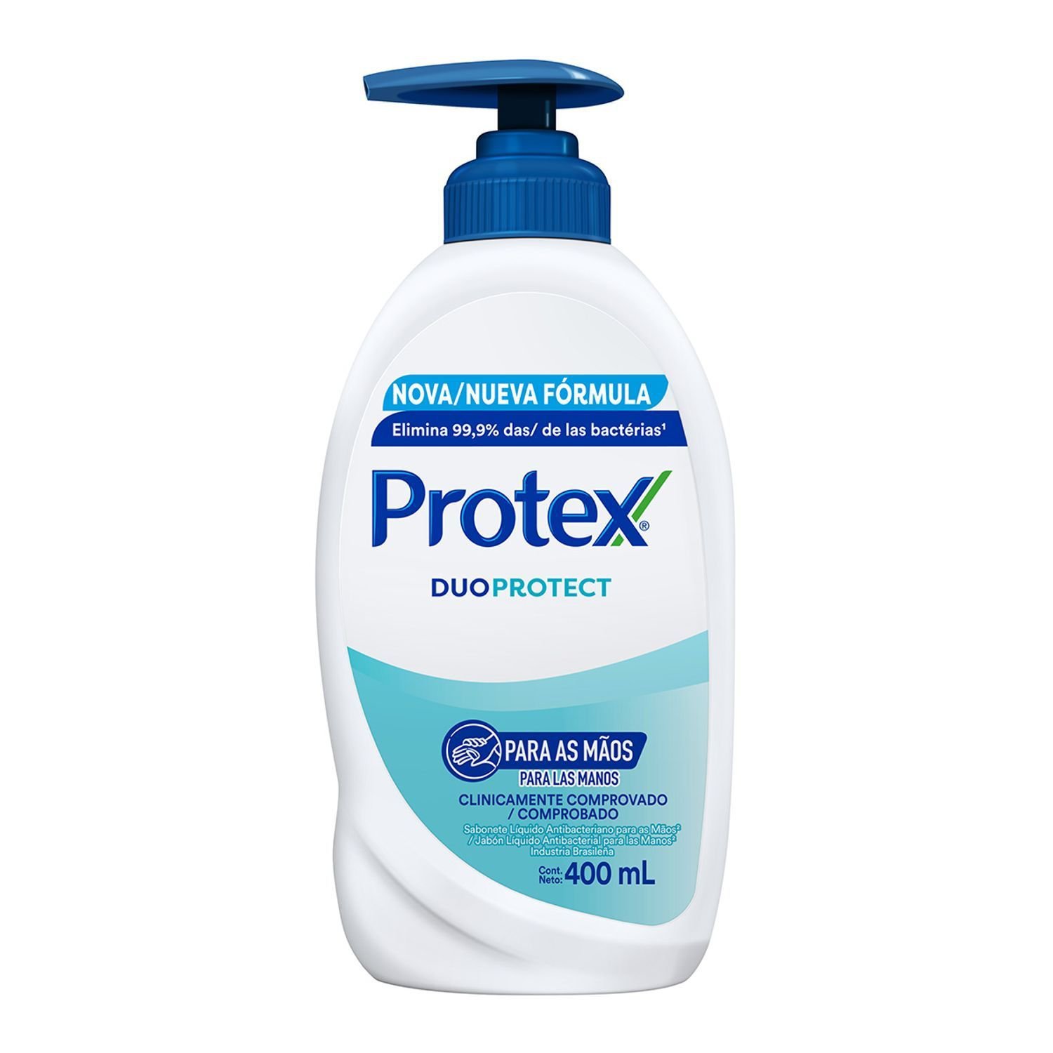 Sabonete Líquido Para Mãos Antibacteriano Protex Duo Protect 400ml