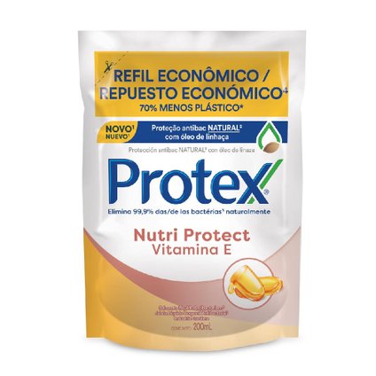 SABONETE LÍQUIDO PROTEX VITAMINA E 200ML REFIL