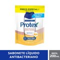 SABONETE LÍQUIDO ANTIBACTERIANO PARA AS MÃOS PROTEX NUTRI PROTECT VITAMINA E REFIL 200ML