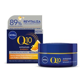 CREME FACIAL NIVEA Q10 ENERGY NOITE ANTISSINAIS 50G