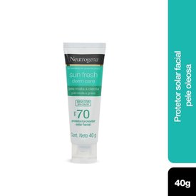 PROTETOR SOLAR FACIAL NEUTROGENA SUN FRESH DERM CARE SEM COR FPS 70 40G