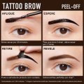 GEL DE SOBRANCELHAS MAYBELLINE TATTOO BROW PEEL OFF TINT 3 DARK