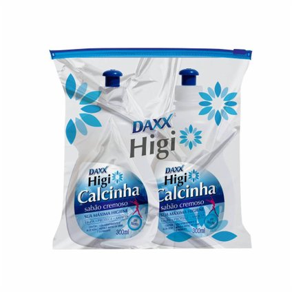 NECESSAIRE SABÃO LIQUIDO CREMOSO HIGI CALCINHA TRADICIONAL 300ML COM 2 UNIDADES